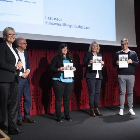 Bilde fra pressekonferansen.