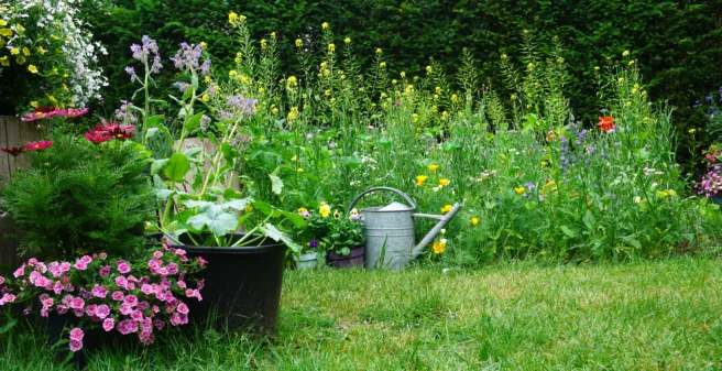 blomster i hage