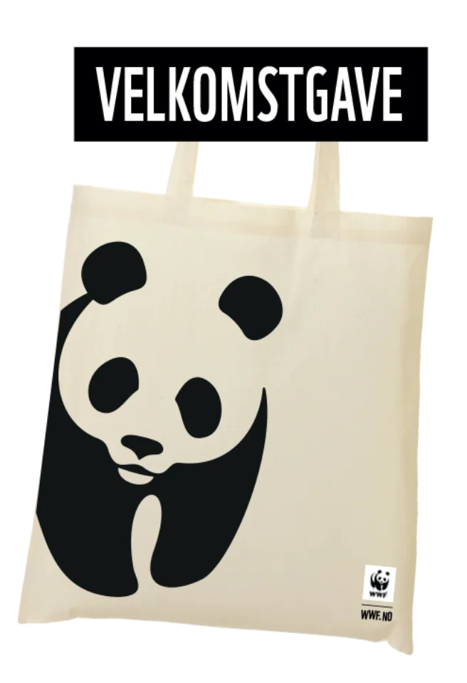 Handlenett med WWF-logo